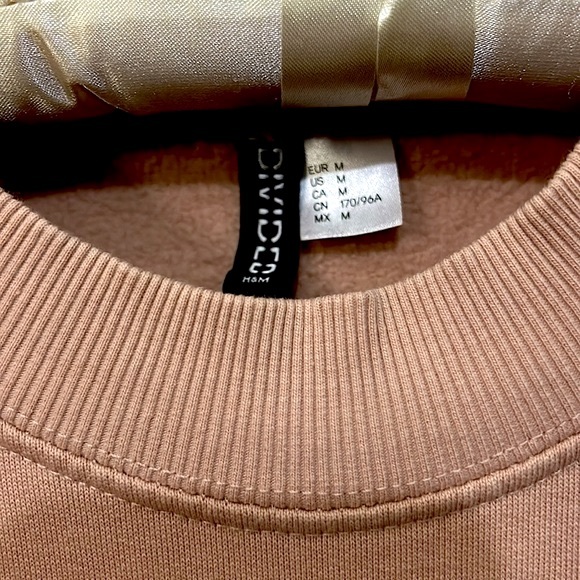 Divided by H&M 100% Cotton dropped shoulder sweater long  sleeves Sz M - Picture 3 of 5